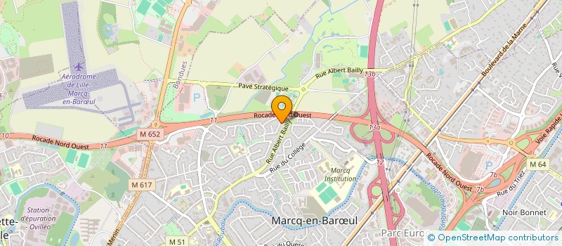 localisation de l'entreprise FM HOLDING à MARCQ-EN-BARŒUL