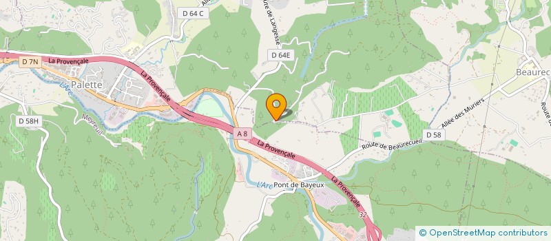 localisation de l'entreprise FM HOLDING  LE THOLONET