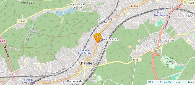 localisation de l'entreprise FM HOLDING INVEST à CHAVILLE