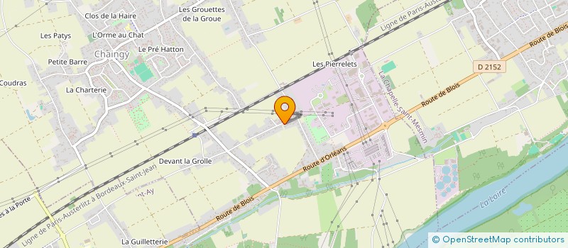 localisation de l'entreprise FM IMMO à CHAINGY