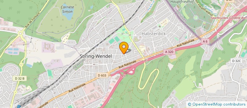 localisation de l'entreprise FM IMMO  STIRING-WENDEL