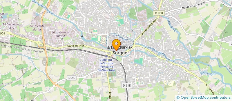localisation de l'entreprise FM IMMO à L'ISLE-SUR-LA-SORGUE