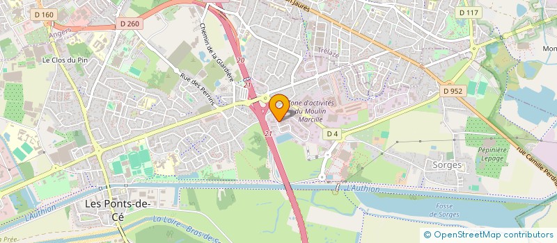 localisation de l'entreprise FM IMMO  LES PONTS-DE-CE