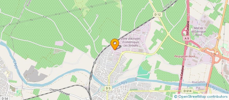 localisation de l'entreprise FM IMMO  RIVESALTES