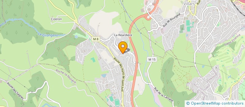 localisation de l'entreprise FM IMMO  SAINT GENEST LERPT