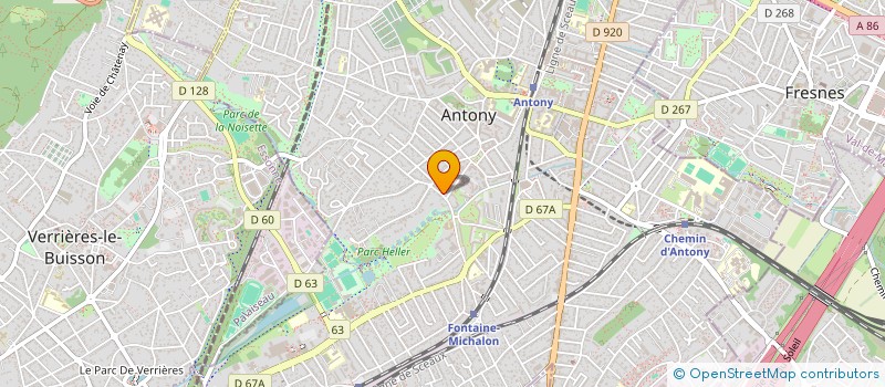 localisation de l'entreprise FM IMMOBILIER à ANTONY