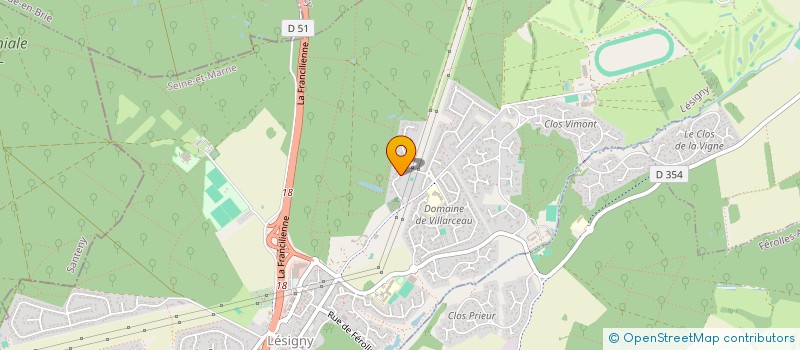 localisation de l'entreprise FM IMMOBILIER  LESIGNY