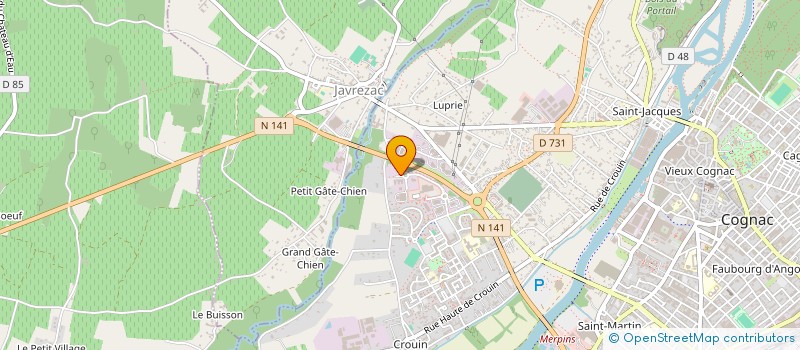 localisation de l'entreprise FM INVEST à COGNAC
