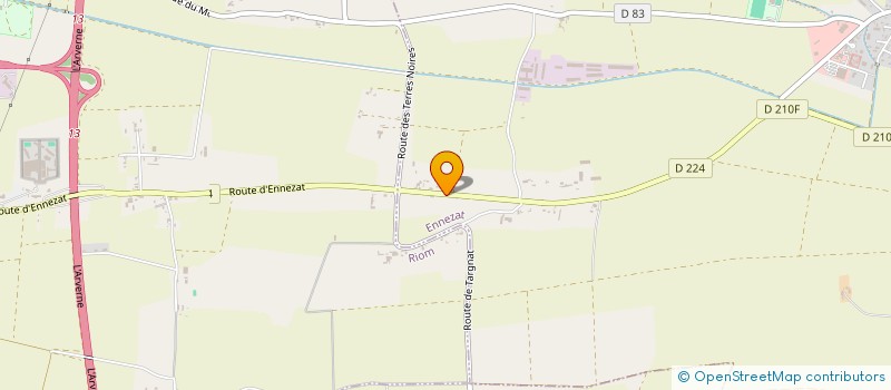 localisation de l'entreprise FM INVESTISSEMENT  ENNEZAT