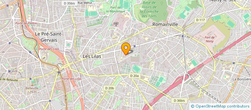 localisation de l'entreprise FM LOCATION à LES LILAS