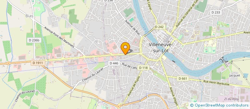 localisation de l'entreprise FM LOGEMENT  VILLENEUVE SUR LOT