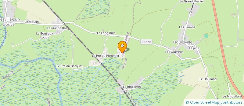 localisation de l'entreprise FM MACONNERIE  LIESVILLE-SUR-DOUVE