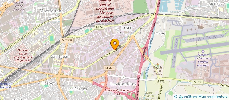 localisation de l'entreprise FM MATERIAUX à CLERMONT-FERRAND
