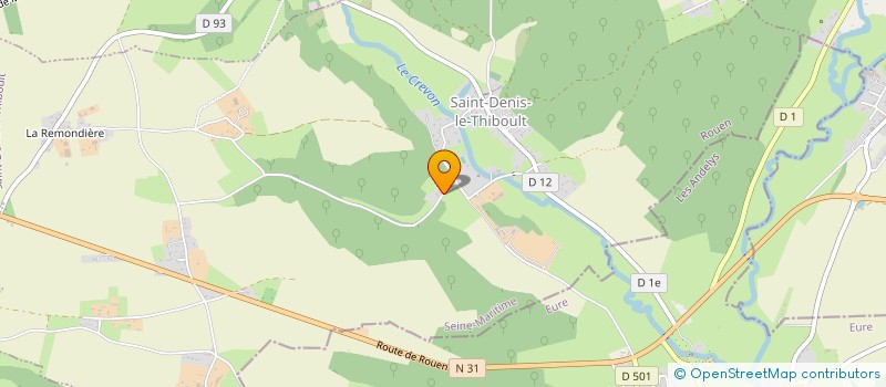 localisation de l'entreprise FM MENUISERIE  SAINT-DENIS-LE-THIBOULT