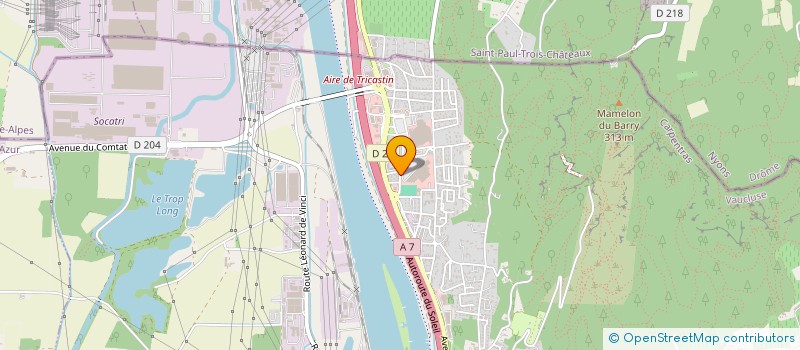 localisation de l'entreprise FM OPTIC à BOLLENE