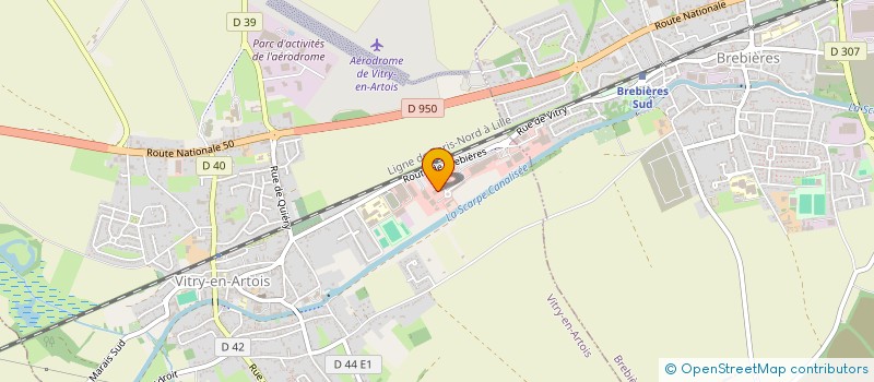 localisation de l'entreprise FM PARTNERS  VITRY-EN-ARTOIS