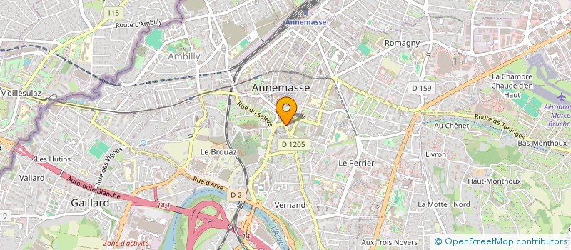 localisation de l'entreprise FM PEINTURE  ANNEMASSE