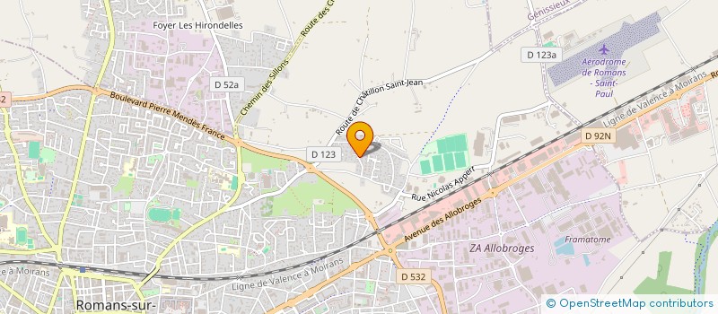 localisation de l'entreprise FM PLOMBERIE  ROMANS-SUR-ISERE