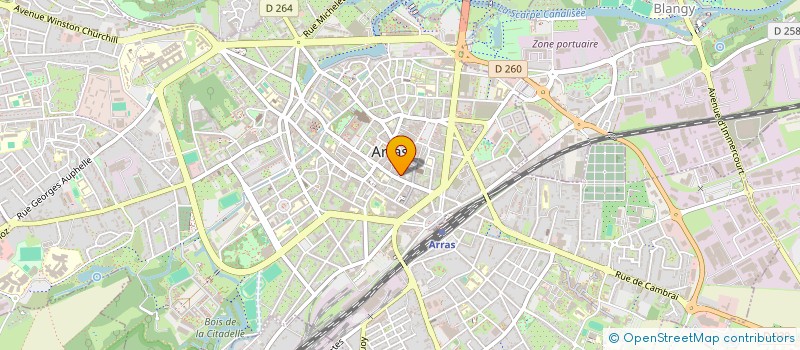 localisation de l'entreprise FM POULET BRAISE à ARRAS