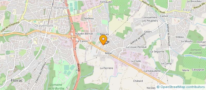 localisation de l'entreprise FM PROJET à TRESSES