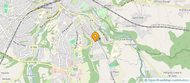 localisation de l'entreprise FM RENOV FACADE à MORLAIX