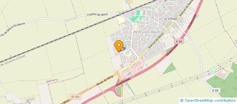 localisation de l'entreprise FM RESIDENCE  WITRY-LES-REIMS