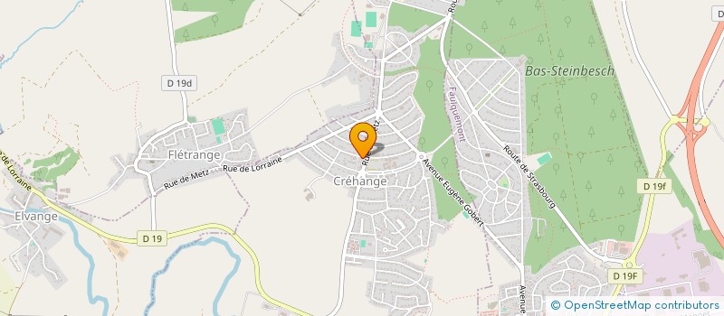 localisation de l'entreprise FM REST'O  CREHANGE