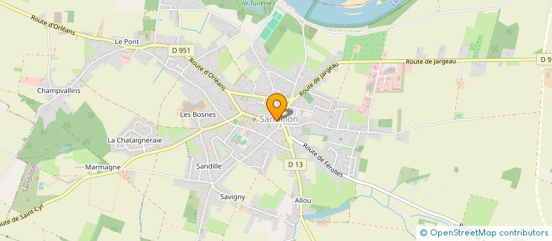 localisation de l'entreprise FM SERVICE à SANDILLON