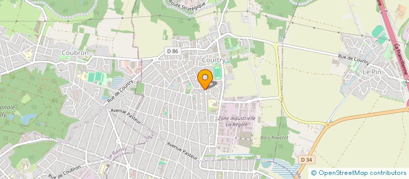 localisation de l'entreprise FM SERVICES à COURTRY