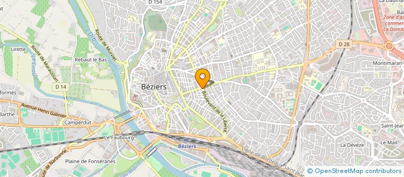 localisation de l'entreprise FM SERVICES  BEZIERS