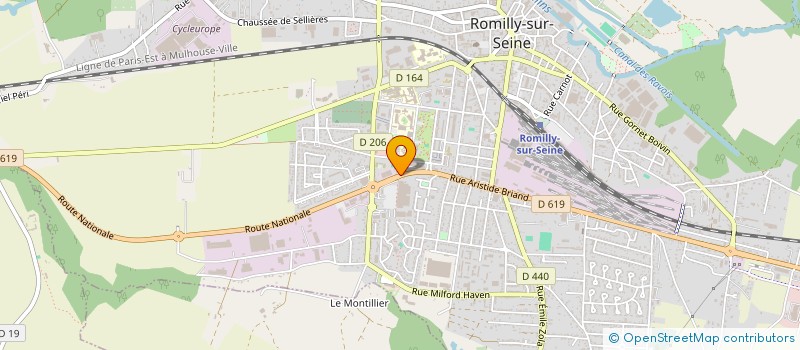 localisation de l'entreprise FM SNACK à ROMILLY-SUR-SEINE