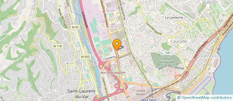 localisation de l'entreprise FM TELECOM JC  NICE