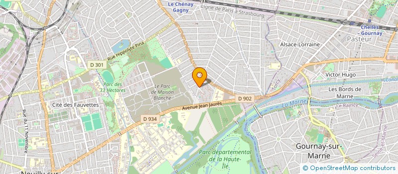 localisation de l'entreprise FM TOITURE  NEUILLY-SUR-MARNE