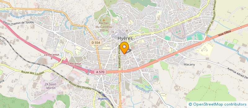 localisation de l'entreprise FM TOURISME à HYERES