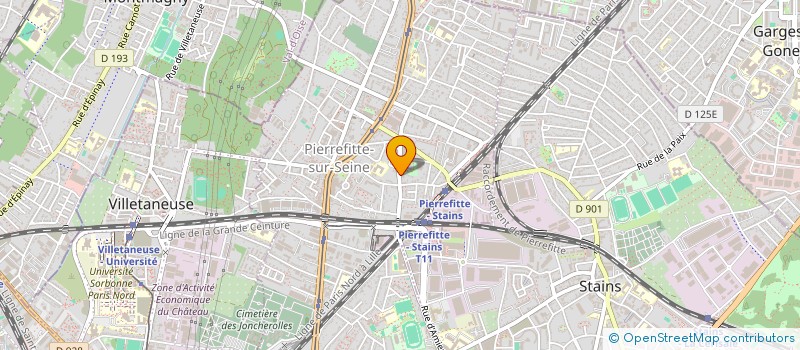 localisation de l'entreprise FM TRANSPORTS à PIERREFITTE-SUR-SEINE