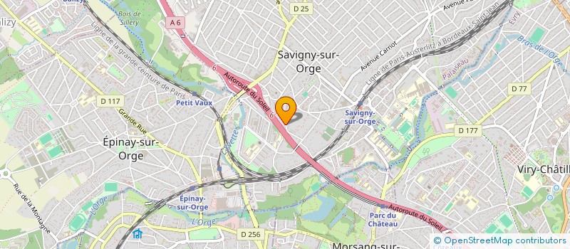 localisation de l'entreprise FM2A à SAVIGNY-SUR-ORGE
