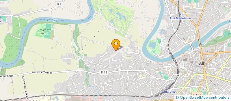 localisation de l'entreprise FM2C à ALBI