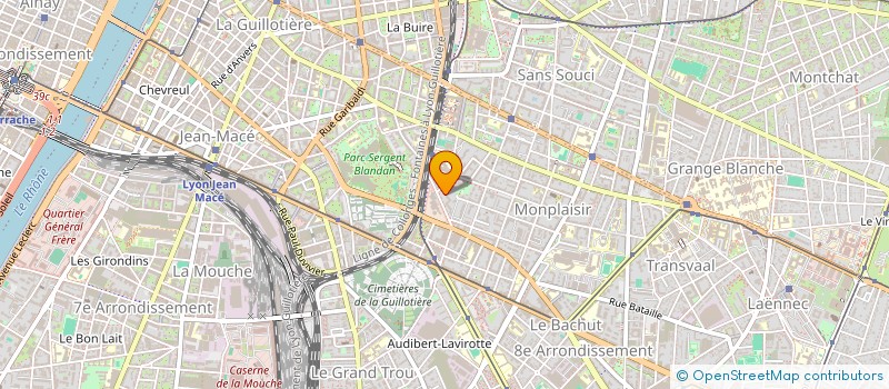 localisation de l'entreprise FM2C  LYON