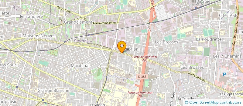 localisation de l'entreprise FM2K à BRON