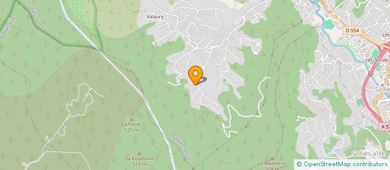 localisation de l'entreprise FM2P à SOLLIES-TOUCAS
