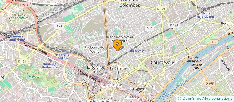 localisation de l'entreprise FMA à COURBEVOIE