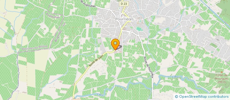 localisation de l'entreprise FMA à TRETS