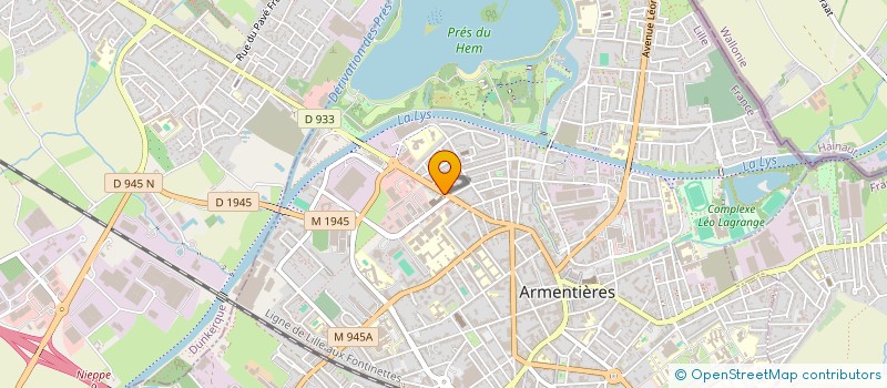 localisation de l'entreprise FMA à ARMENTIERES