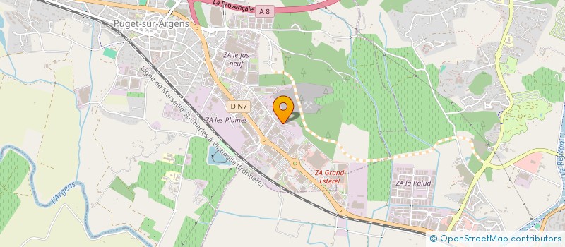 localisation de l'entreprise FMA à PUGET-SUR-ARGENS
