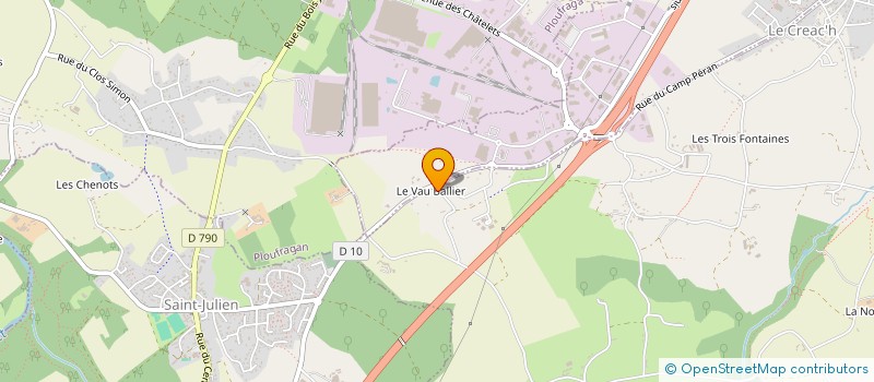 localisation de l'entreprise FMA  PLEDRAN