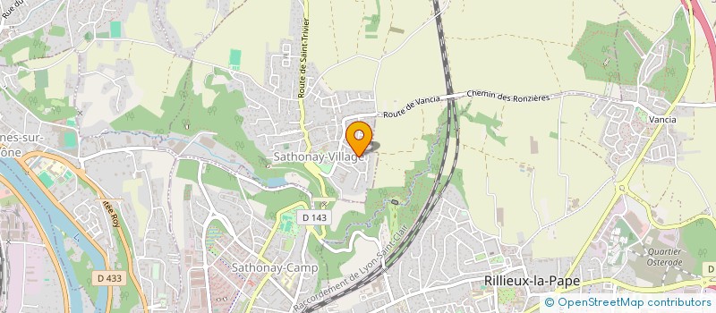 localisation de l'entreprise FMA RAMONAGE  SATHONAY-VILLAGE