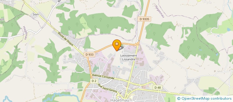 localisation de l'entreprise FMA SUD SERVICES à HAGETMAU