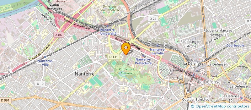 localisation de l'entreprise FMAI SOCIETE D'EXPERTISE COMPTABLE à NANTERRE