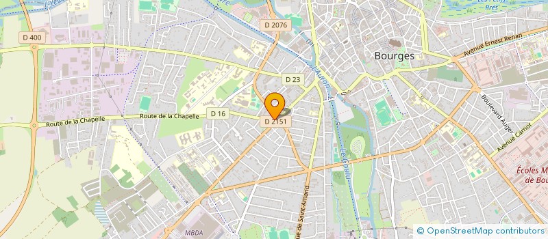 localisation de l'entreprise FMAM  BOURGES