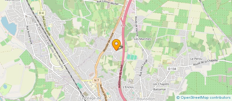 localisation de l'entreprise FMB  LE PEAGE-DE-ROUSSILLON